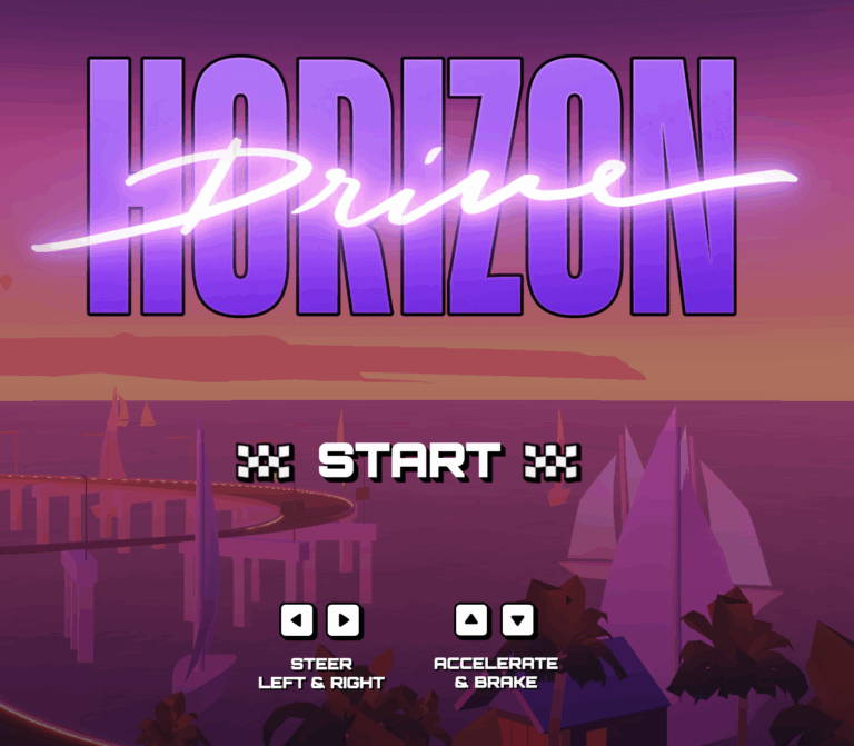 Screen shot of Shopify's summer 2025 update - Horizon drive game