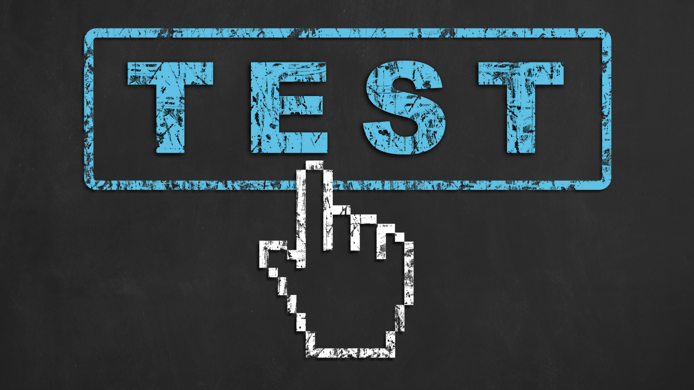 Image of digital finger clicking a digital test button for the website autonomy tips for marketers blog article