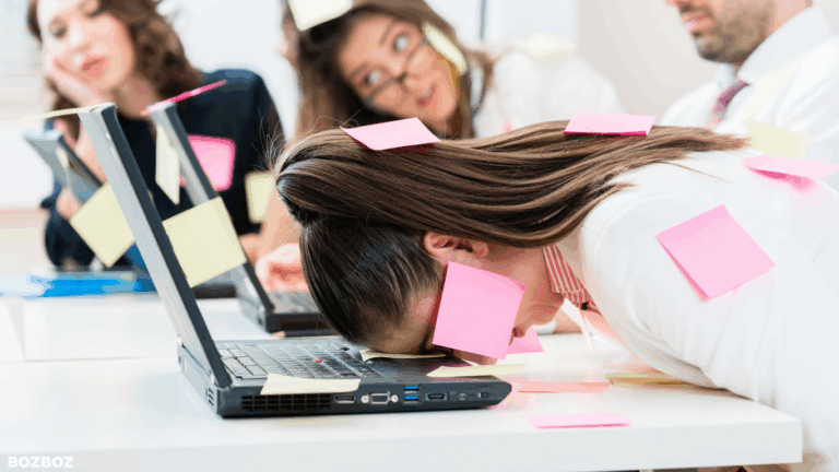 Image of a stressed marketer for the website autonomy tips for marketers blog article