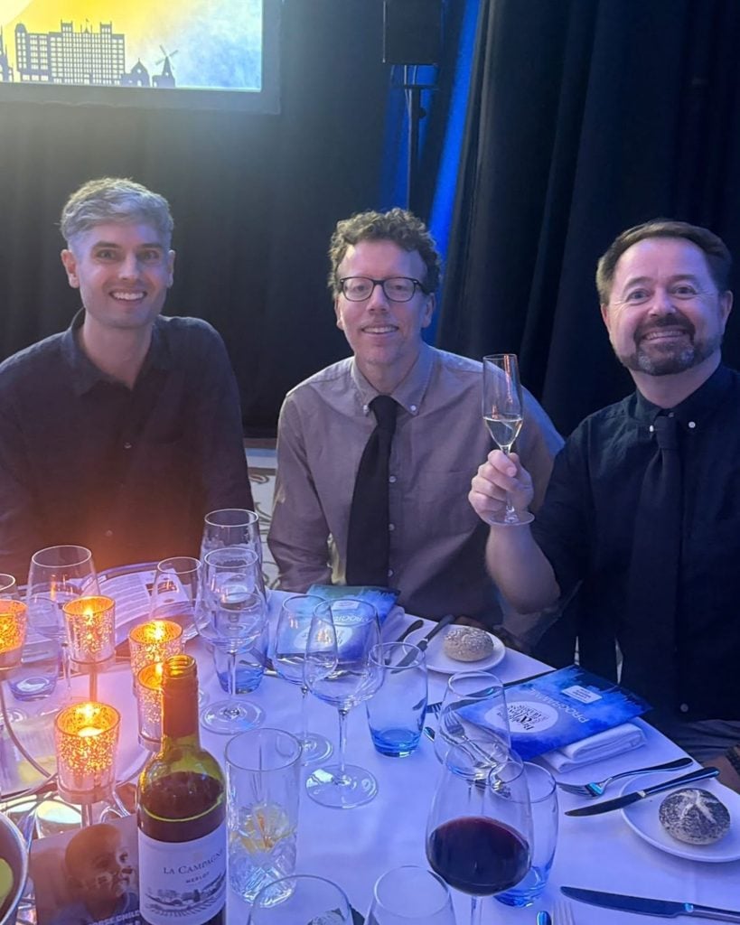 Photo of the Bozboz team at dinner during the Brighton and Hove Business awards